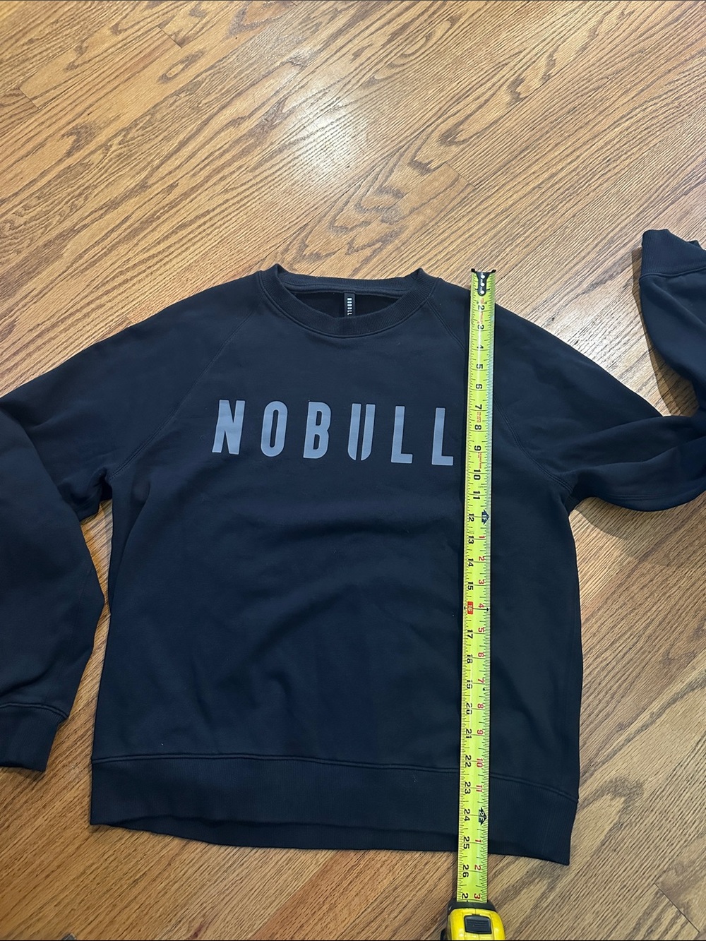 NOBULL Men's Black Crewneck Sweater (Size: Large)